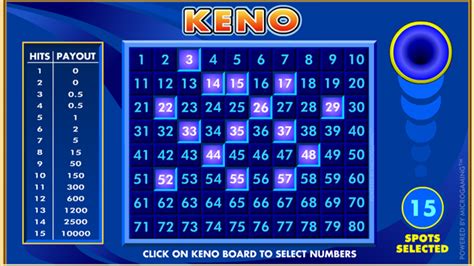 play keno 603 online